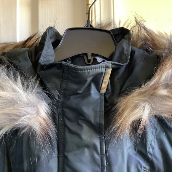 GILI Camo Hooded Anorak Jacket Olive Size 14 - Picture 7 of 15